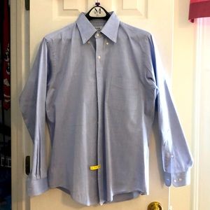 Arrow men’s dress shirt, blue. 16 32-33 fitted.